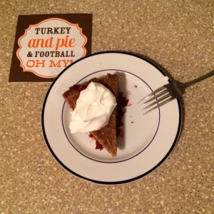 Thankful for pie on Thanksgiving evening!