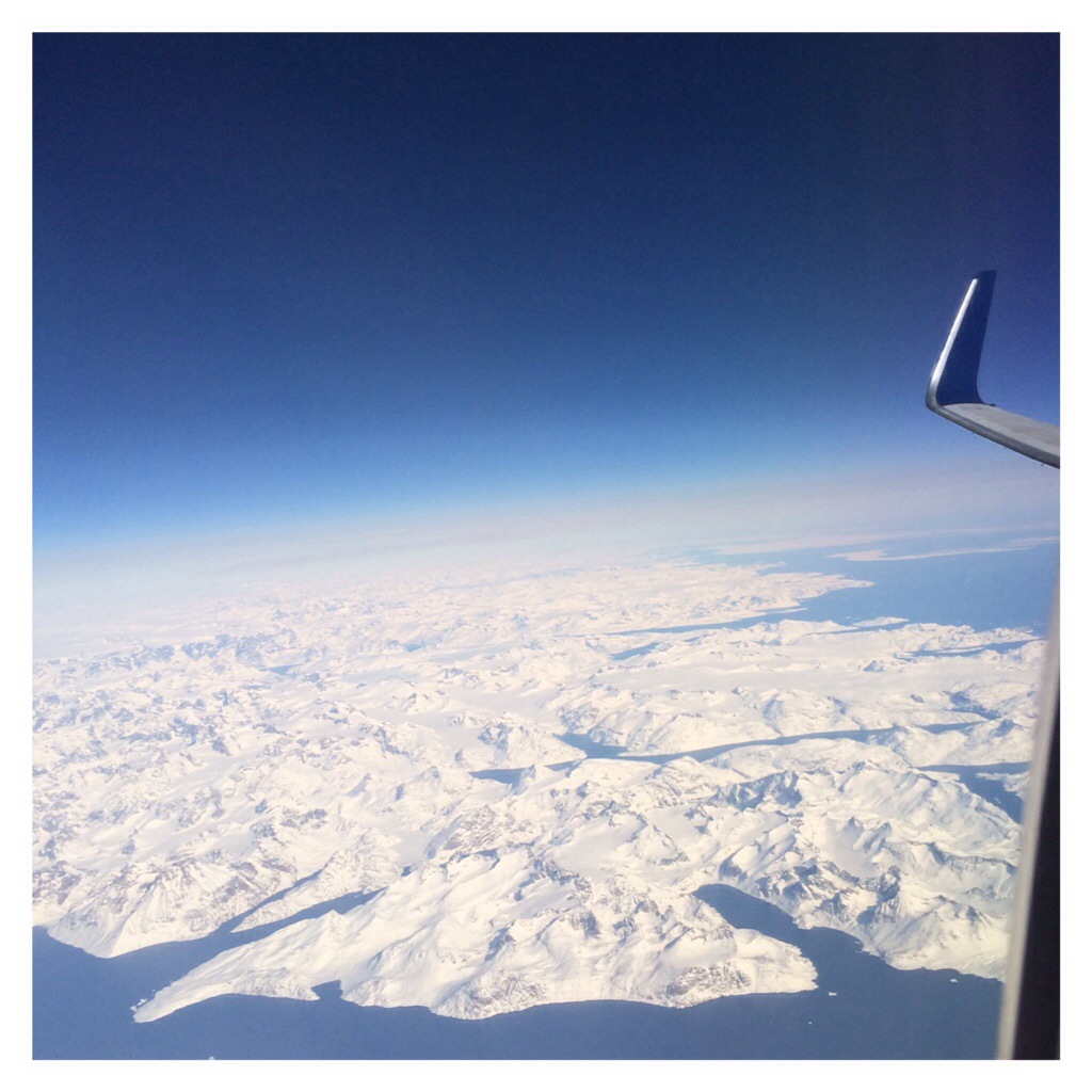 One the flight home, I looked out the window & saw Iceland