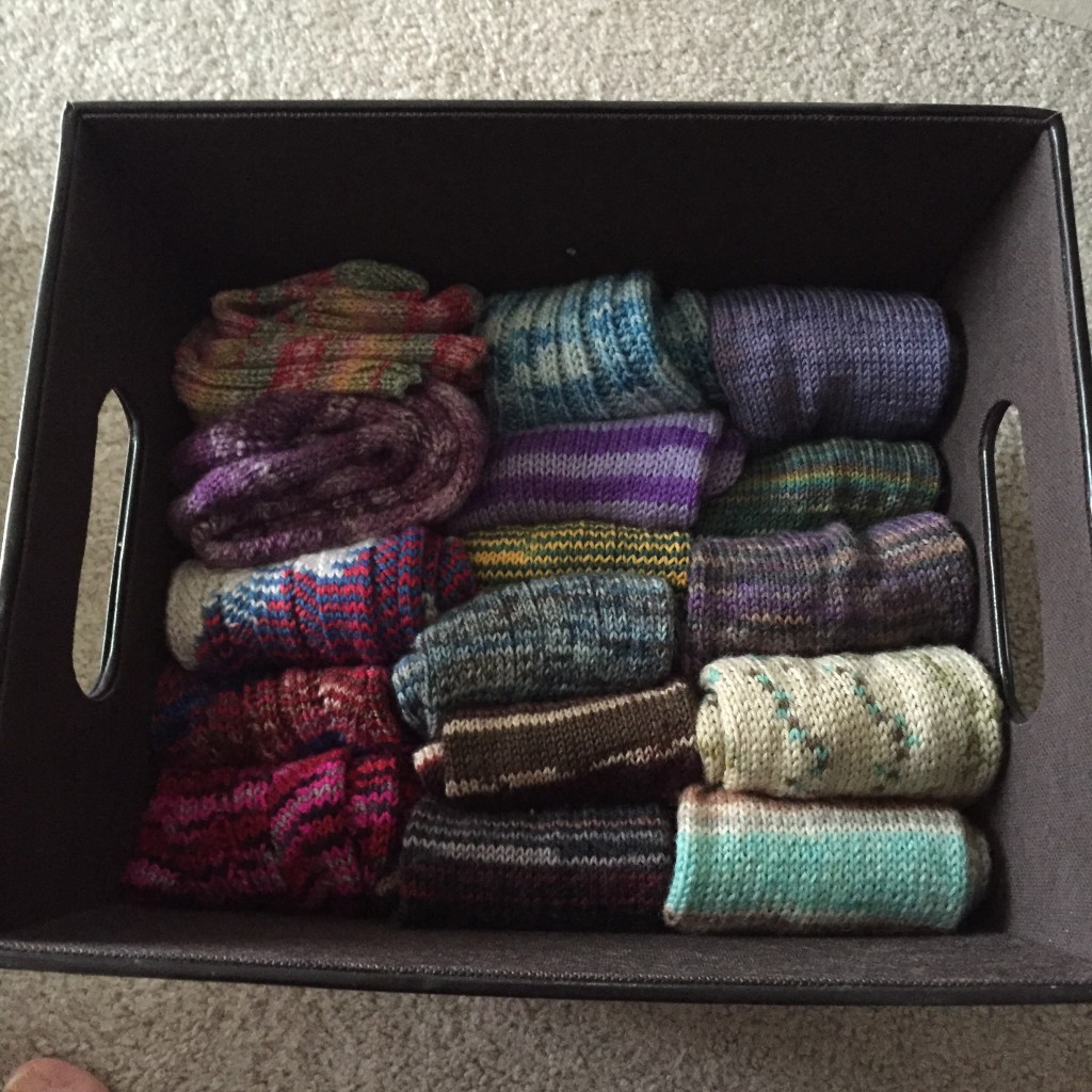 ...hand knit socks spark joy!